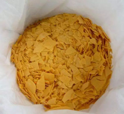 Flocos amarelos químicos de 60% Min Content Na2s para o couro