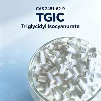 Solúvel em solventes orgânicos Agente de cura Tgic Com pureza ≥ 98% Adequado para tecnologias de revestimento em pó